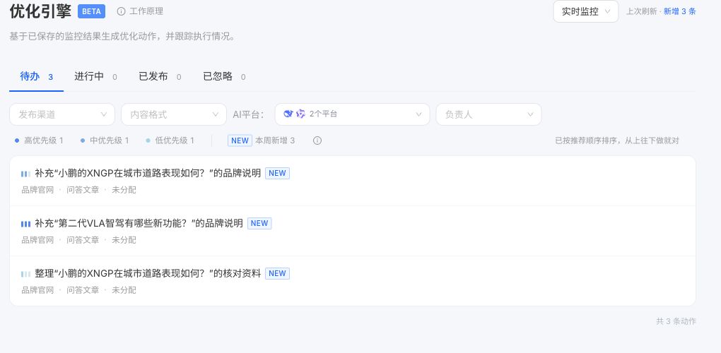 AEOTrubo 内容优化引擎界面